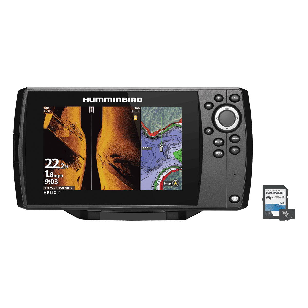 HUMMINBIRD HELIX 7 FISHFINDER SI G4 INC COASTMASTER MAP