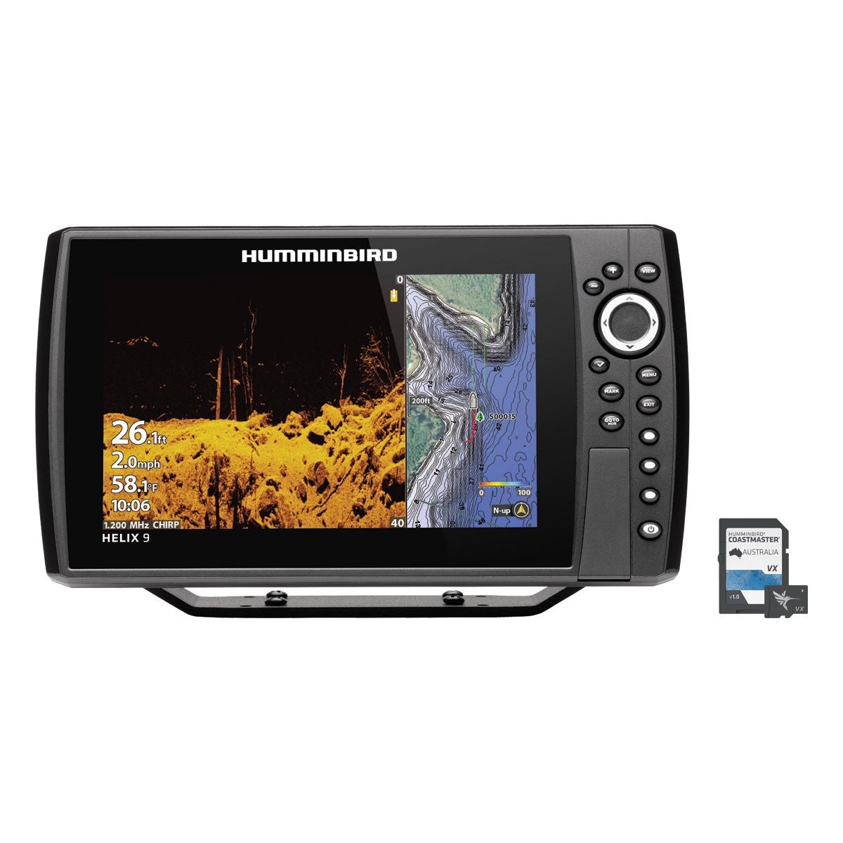 HUMMINBIRD HELIX 9 FISHFINDER MDI+ G4N INC COASTMASTER MAP