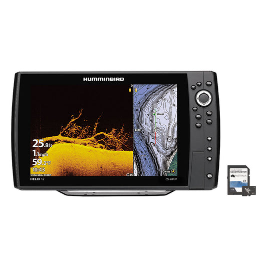 HUMMINBIRD HELIX 12 FISHFINDER MDI+ G4N INC COASTMASTER MAP