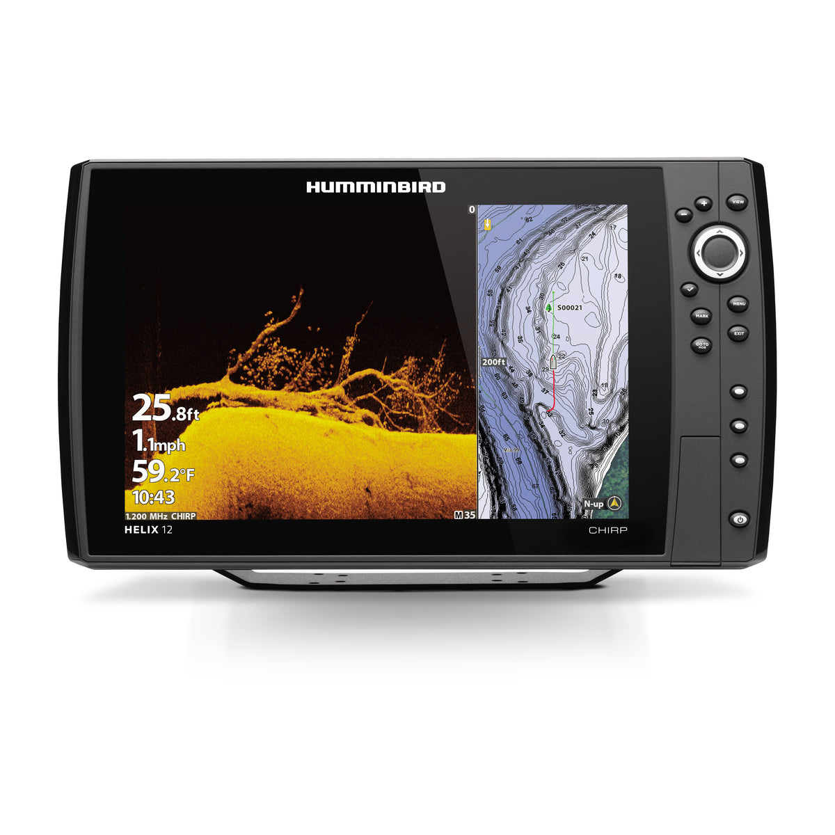 HUMMINBIRD HELIX 12 FISHFINDER CHIRP MDI+ GPS G4N