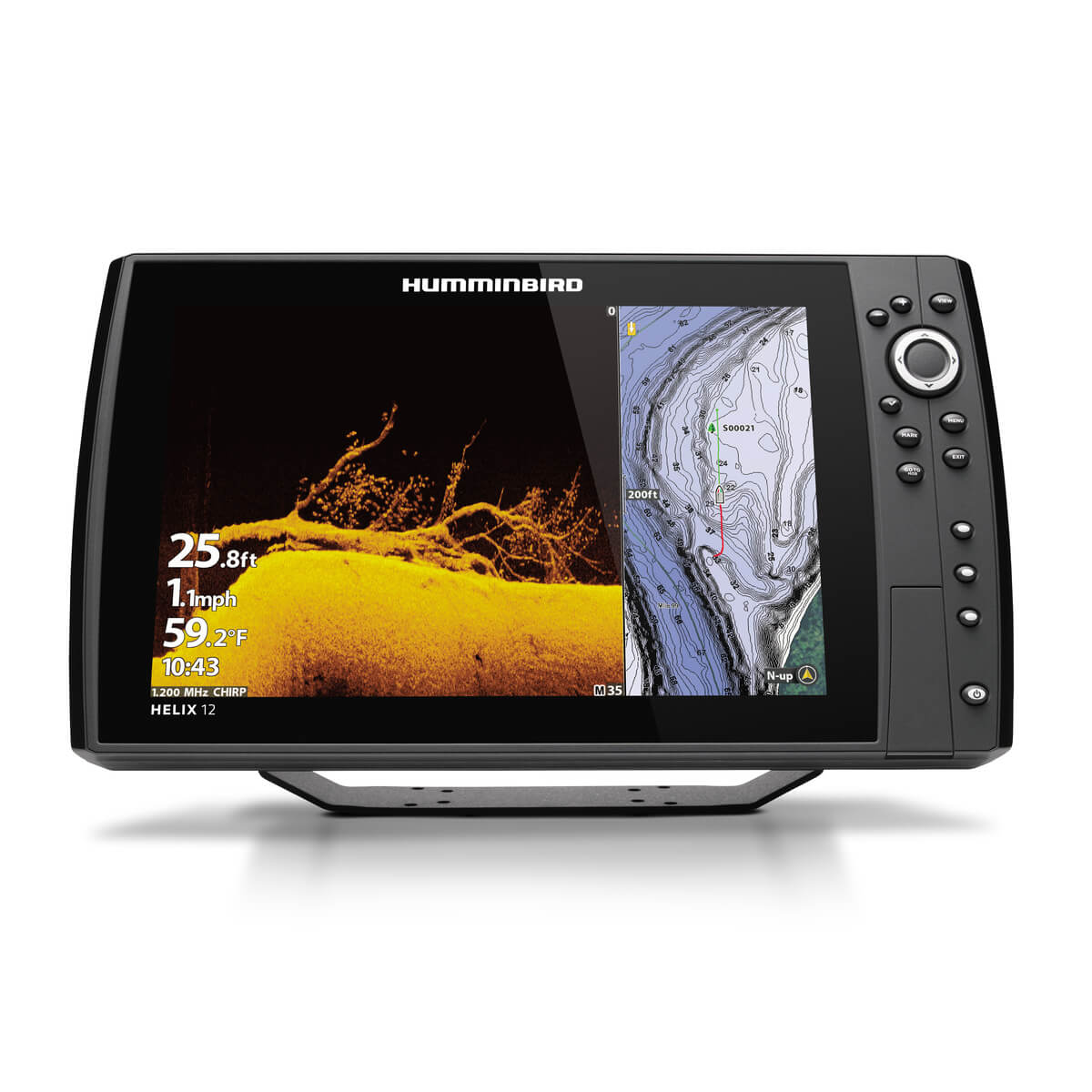 HUMMINBIRD HELIX 12 FISHFINDER CHIRP MDI+ GPS G4N