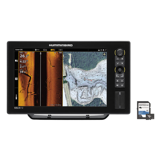 HUMMINBIRD SOLIX 12 FISHFINDER MSI+ G3 INC COASTMASTER MAP