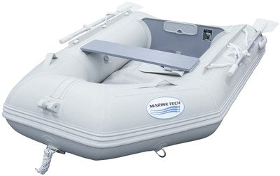 2.3M Inflatable PVC Boat with Air Deck - Grey