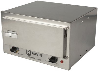 Rovin 12VDC Portable Stainless Steel Oven with Adjustable Temperature Control 0-180 DegC