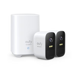 EUFY 2c Pro 2K NVR Base with 2 x 2K Battery Cameras T8861CD1