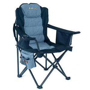 OZtrail Big Boy Arm Chair – Black 220kg rated