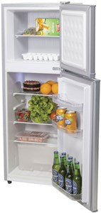 138L Brass Monkey Slim-Line Double Door Fridge/Freezer