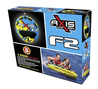 Axis F2 60 Inch Flat Ski Tube for 1-2 Persons