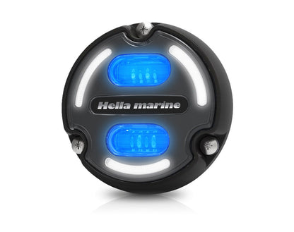 Hella Apelo A2 Aluminium Underwater Light White/Blue LED with Charcoal Lens