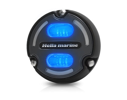 Hella Apelo A2 Aluminium Underwater Light White/Blue LED with Charcoal Lens