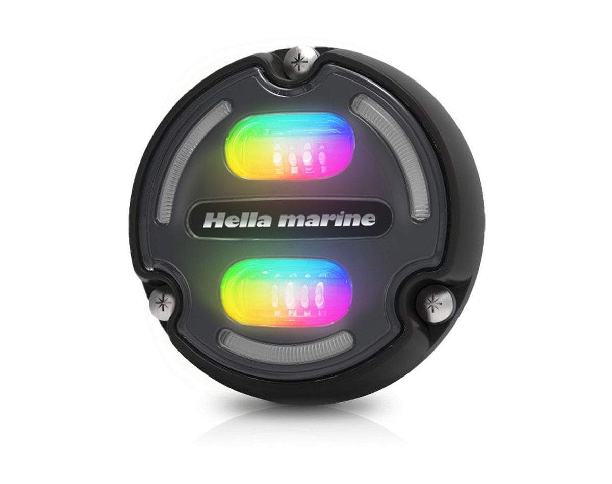 Hella Apelo A2 Aluminium Underwater Light RGB LED with Charcoal Lens