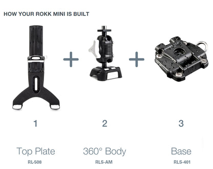 Scanstrut ROKK Mini Tablet Mount Kit with Screw Down Base