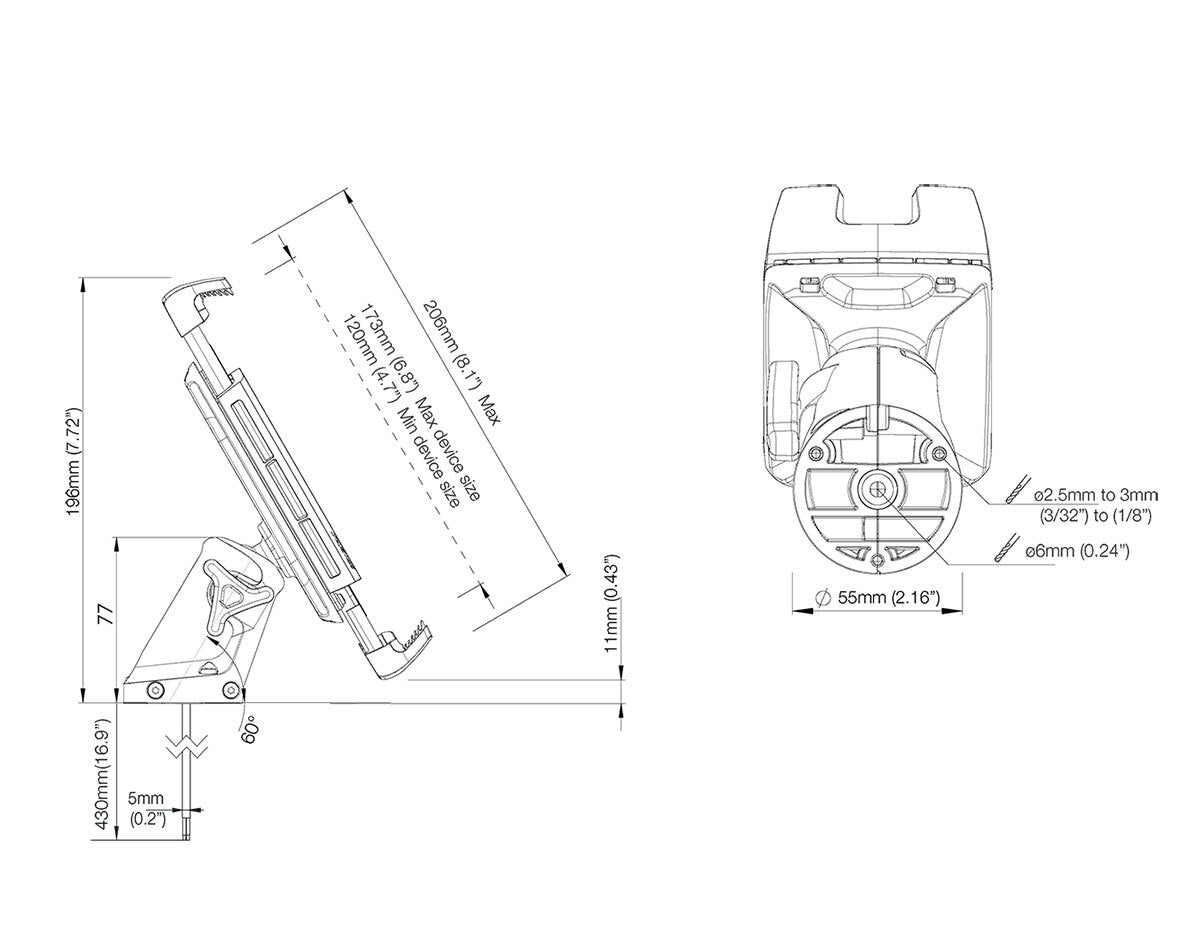 Scanstrut ROKK Qi 10W Wireless Phone Charger Edge