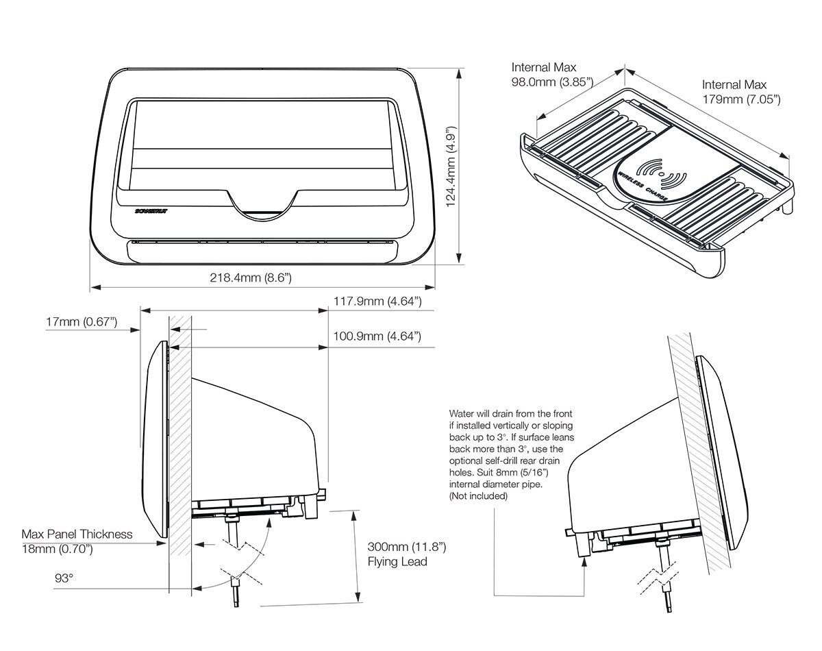 Scanstrut ROKK Qi 10W Wireless Phone Charger Cove