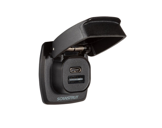 Scanstrut Flip Pro Plus Fast Charge Dual USB-A & USB-C Socket