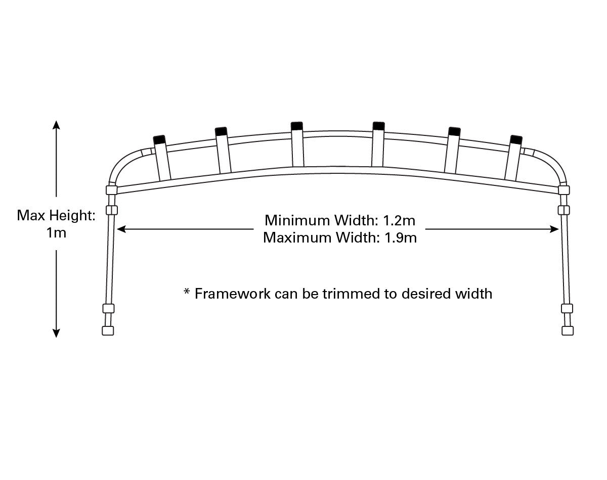 Oceansouth Rocket Launcher Clamp On Width 1.2m - 1.9m