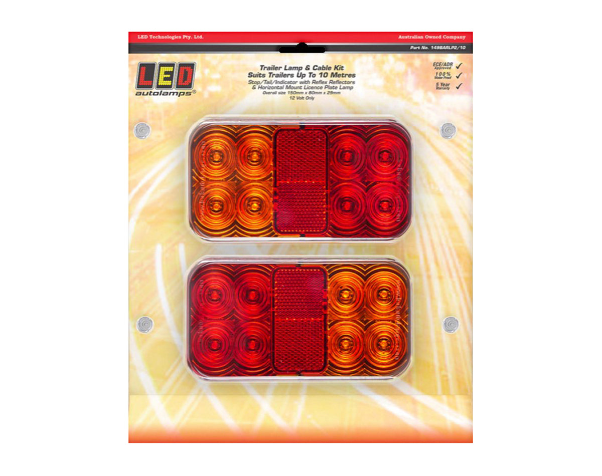 LED Autolamps 149 Series Trailer Light Kit with 10m Harness