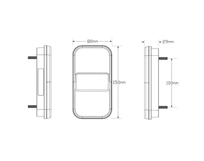 LED Autolamps 149 Series Trailer Light Kit with 10m Harness