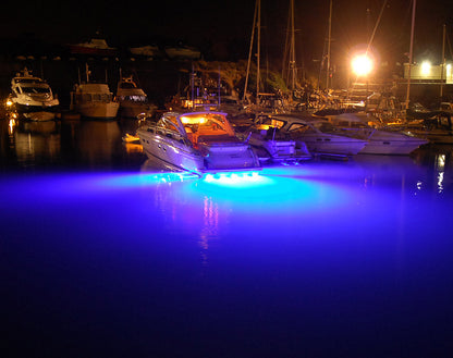 Bluefin LED Piranha P12 Dual Colour Underwater Boat Light Bronze Base