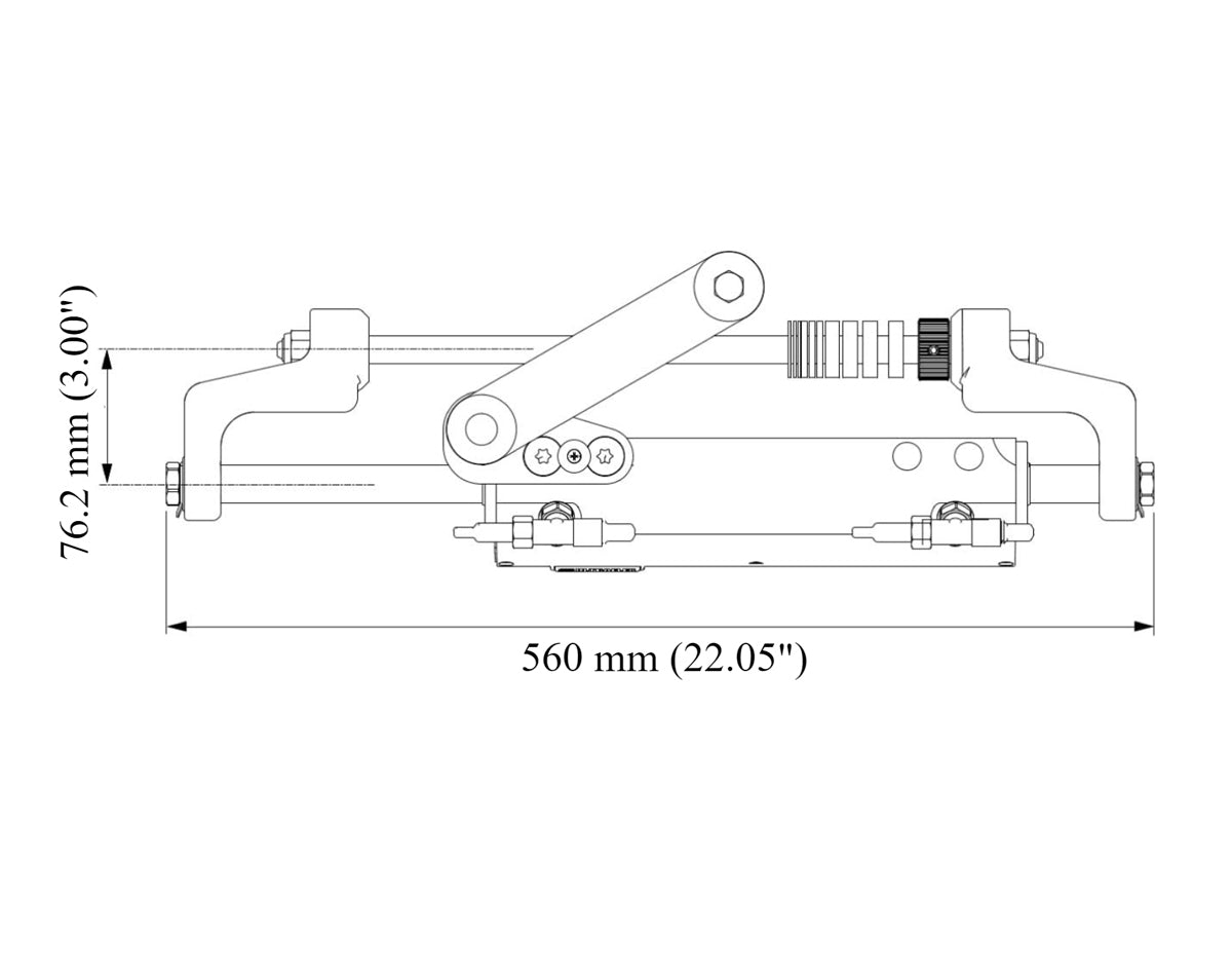 Ultraflex UC120E-OBF-1 Integra Front Mounted Cylinder Starboard