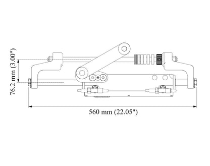 Ultraflex UC120E-OBF-1 Integra Front Mounted Cylinder Starboard