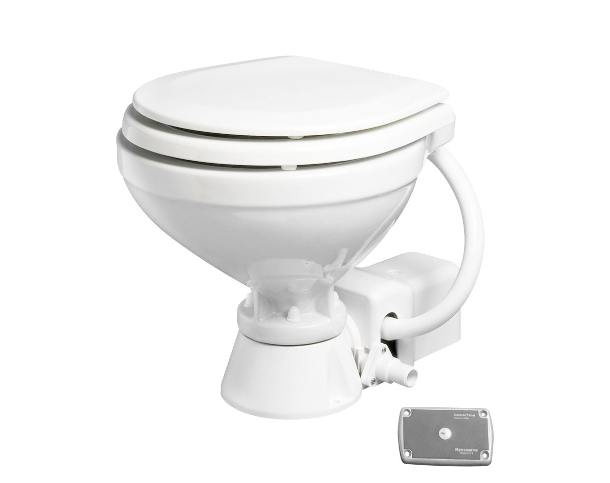 Electric Toilet Standard Flush Compact Bowl 12V