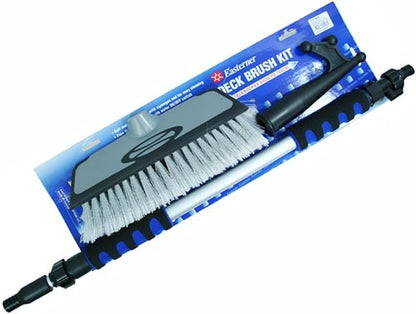 Telescopic deck brush & cleaning kit