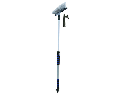 Telescopic deck brush & cleaning kit