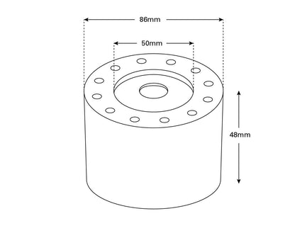 X63 Hub & Button For UltraFlex Steering Wheels