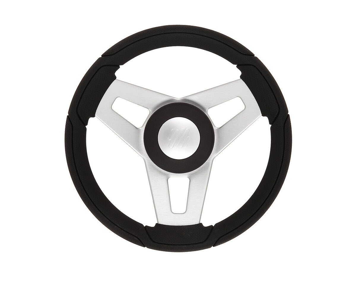 Steering Wheel Montecristo Black & Aluminium 350mm