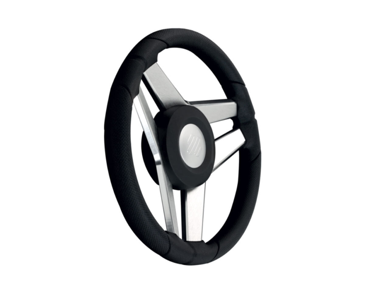 Steering Wheel Imperiale Black & Aluminium 350mm