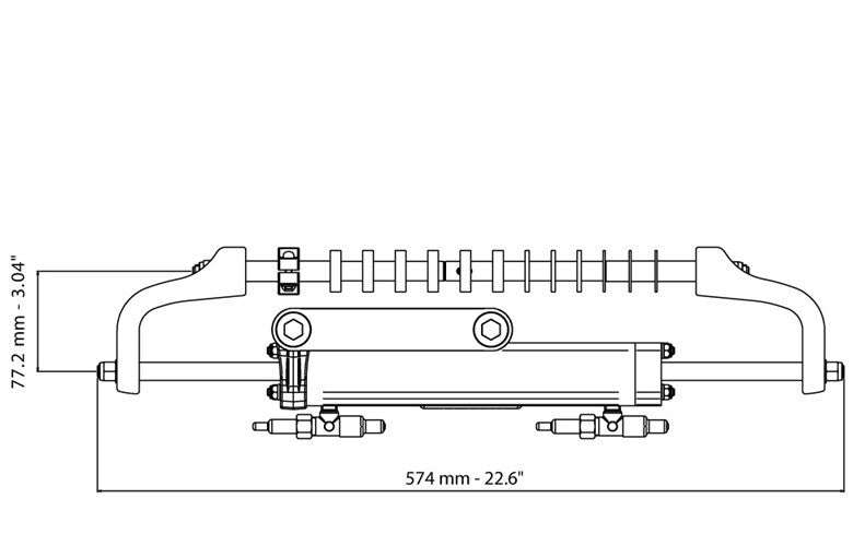 Ultraflex GoTech OBF Outboard Hydraulic Steering Kit 115HP