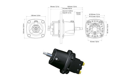 Ultraflex GoTech OBF Outboard Hydraulic Steering Kit 115HP