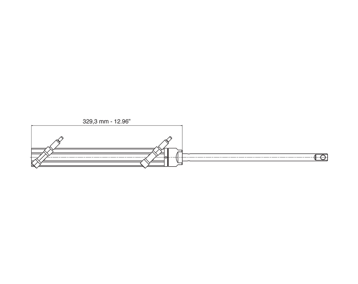 Ultraflex HYCO-OBS 150HP Side Mount Hydraulic Steering Kit