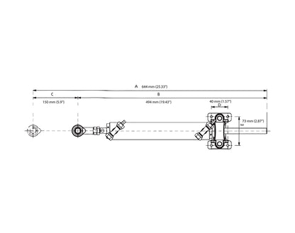 Ultraflex HYCO-1 150HP Inboard Hydraulic Steering Kit