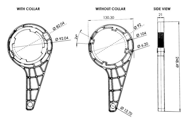 Fuel Filter Wrench with Adjustable Strap