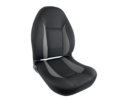 CP48 High Back Folding Helm Seat Dusty Grey / Black