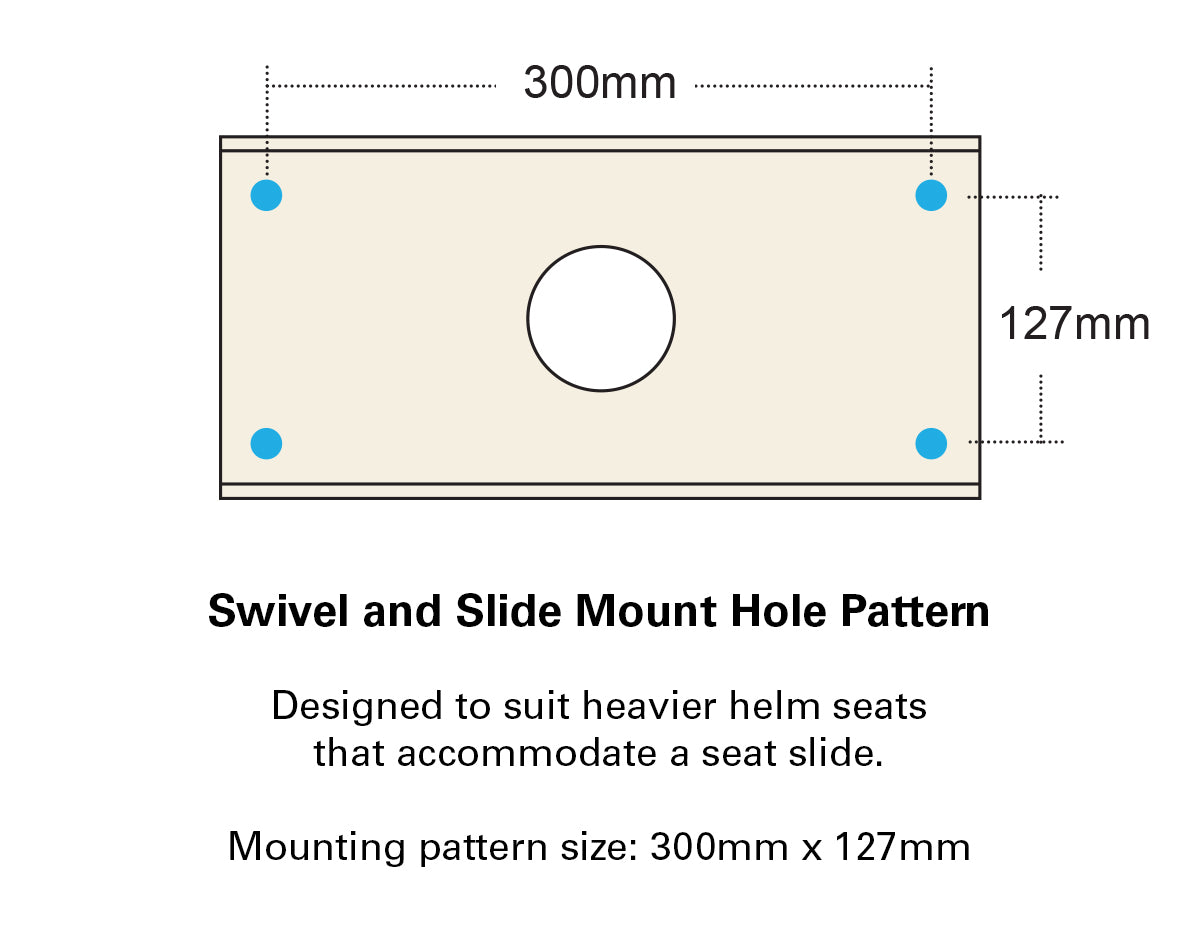 AD49R Moulded Boat Seat with Removable Grey Cushions