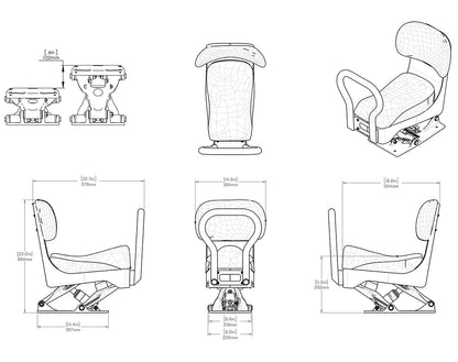 Shockwave S5 Jockey Suspension Seat