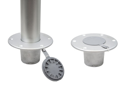 Table Pedestal Plug In Adjustable Gas Rise with Swivel 320 to 690mm