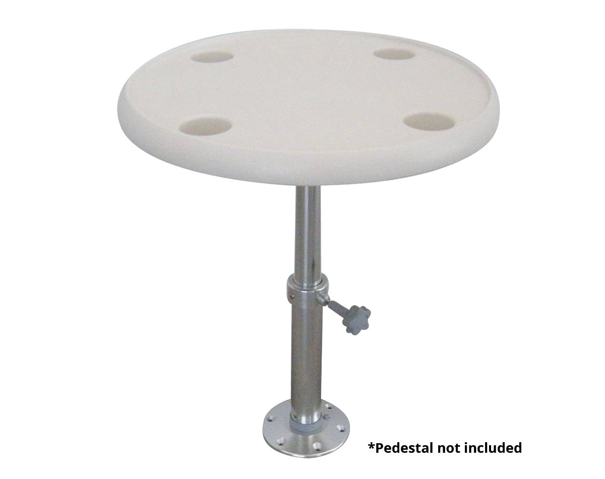 Plastic Table Top Round Shape with Cup Holders 610mm