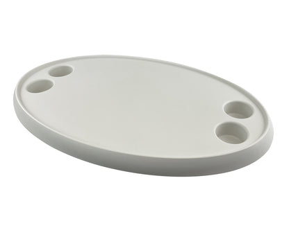 Plastic Table Top Oval Shape with Cup Holders 760x460mm