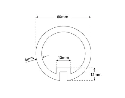 Plug-In Pedestal Post Only 415mm