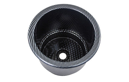 Drink Holder Large Twin Size Carbon Print with Drain