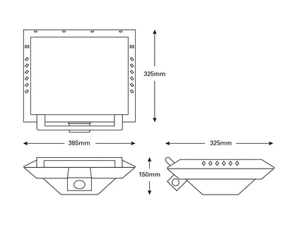 Asado Stainless Steel Boat BBQ with Removable Rail Mount