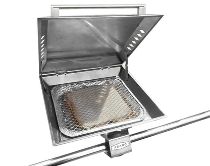 Asado Stainless Steel Boat BBQ with Removable Rail Mount