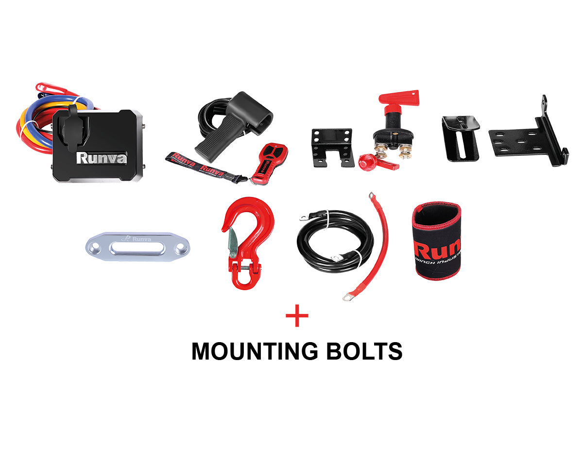 Runva Electric Trailer Winch 11XS with Remote Control & Synthetic Rope