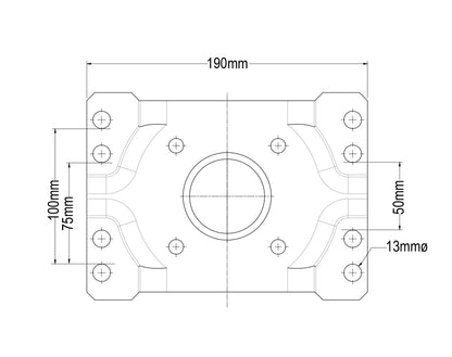 Pneumatic Jockey Wheel with Swivel Clamp 250mm Wheel 135kg