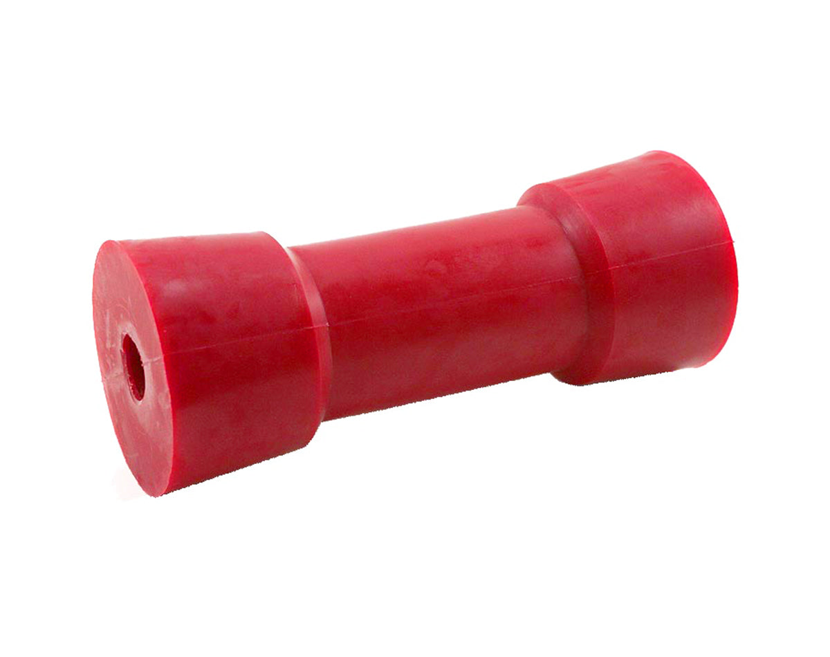 Soft Red Poly Sydney Keel Roller 150x65mm x 17mm Bore