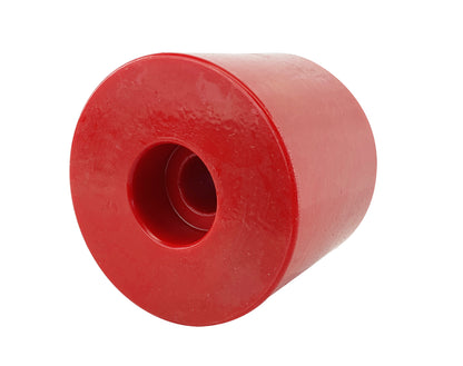 Soft Red Poly Transom Roller Round 65x75mm x 17mm Bore